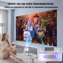 RONN® Mini beamers - Projector - Mini beamer - Zwart - 15cm x 15cm x 22cm — thumbnail 4