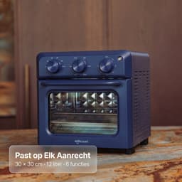 Safecourt 6-in-1 Airfyer oven - 100% PFAS-vrij - 6 programma’s - 80 tot 230 graden - Airfryer, bakken, roosteren, toasten, grillen & opwarmen - Blauw — thumbnail 12