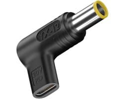 NÖRDIC USB-C Adapter - DC 7,9x5,5 mm - Geschikt voor Laptop - 100W - Zwart