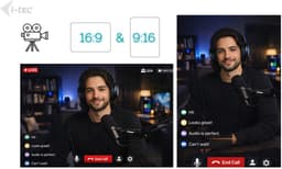 i-tec - Solomon 700 - Webcam - 4K - Ring Light - 2 microfoons - Streaming Webcam - Vloggers - Laptop & PC - Streaming - Plug & Play — thumbnail 3