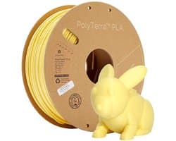 Mat PLA 3D Printerfilament 2.85mm 1kg Pastelgeel voor Strakke Prints zonder Laaglijnen