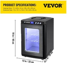 Laboratorium Incubator 25 Liter Koelen en Verwarmen 5-60 °C met Digitaal Display — thumbnail 5