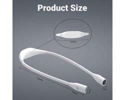 Oplaadbare LED nek leeslamp – 3 lichtsterktes & 360° flexibele arm – handenvrij lezen en werken in het donker