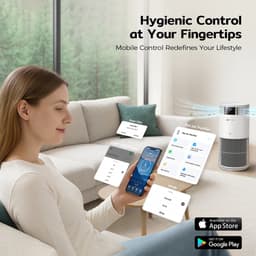 DIMICO - Luchtreinigers tegen huisdierenallergie, haren, allergenen en geuren - Air purifier - HEPA filter - App en slaapmodus — thumbnail 4