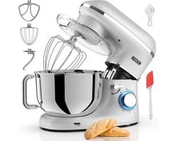 Krachtige Keukenmachine 2000W met Grote RVS Mengkom 6,2L en Accessoires