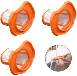 3 stuks Stofzuigerfilters - Filter - Geschikt voor Black & Decker BHHV520BT/BHHV520BFP/BHHV320B/BHHV320J/BHHV520BF/BHHV520JF - Wasbaar - Stof Filter - herbruikbaar - voor Stofzuigen — thumbnail 1