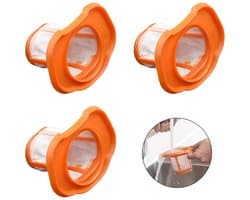 3 stuks Stofzuigerfilters - Filter - Geschikt voor Black & Decker BHHV520BT/BHHV520BFP/BHHV320B/BHHV320J/BHHV520BF/BHHV520JF - Wasbaar - Stof Filter - herbruikbaar - voor Stofzuigen