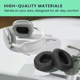 kwmobile 2x oorkussens geschikt voor Sony WH-XB900N - Earpads voor koptelefoon in zwart — thumbnail 2