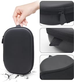 Koptelefoon Case - Harde Beschermhoes - Hardcase voor QC15/QC35/QC25/QC45/QC45SE/QC SE - Voor de meeste merken/Bluetooth/HIFI/bedrade hoofdtelefoon/Gaming - Draagtas voor Draadloze Noise-Canceling Koptelefoon met Kabelopslag - 21.5x14.5x4.5cm — thumbnail 4