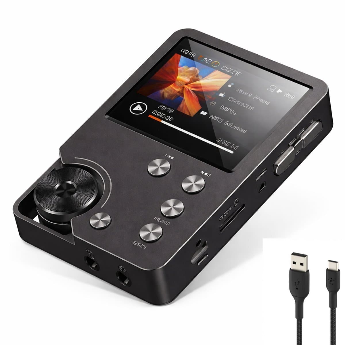 MP3-Speler - HiFi Muziekspeler - Lossless Audio - Digitale Muziekspeler Met Scherm - 16GB Intern Geheugen + 256GB Uitbreidbaar - High Resolution Geluid - DAC - USB-C - Draagbaar - Audio Speler — afbeelding 1