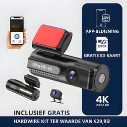 DriveShield Pro 4K Dashcam – Voor & Achter – 128GB – GPS – Wifi — thumbnail 5