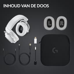 Logitech G PRO X 2 Lightspeed - Draadloze Gaming Headset - PC, PlayStation - Wit — thumbnail 5