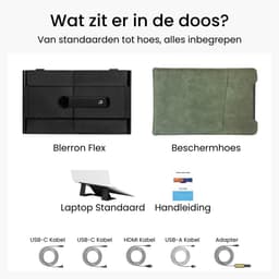 Blerron Flex - 15.3 Inch - Portable Monitoren - Slechts 1.3 KG - Draagbare Monitor - Portable Monitor - Beeldscherm - USB-C/HDMI - 1920x1200 FHD — thumbnail 15