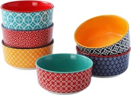 Goodivery- Crème Brulee schaaltjes - 6-Delige Set - 120 ML - Porselei - Souffle Vormpjes - Ovenbestendig - Kleine Ovenschaal - Ragout Fin Schalen - Magnetron - Airfryer- En Vaatwasmachinebestendig - Ø 9 cm — thumbnail 1