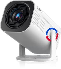 XGODY Gimbal 3 Pro Mini Beamer - Alles-in-één Smart TV Projector - 2026 model - Android 11.0 - WiFi 6 & Bluetooth 5.4 - 4k ondersteuning - Beamer - Inclusief Hdmi kabel - Home Cinema - Wit — thumbnail 1