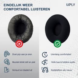 Set Oorkussens voor Sennheiser Koptelefoon – Urbanite XL Oorkussen – Urbanite XL - Kunstleer Met Traagschuim — thumbnail 2