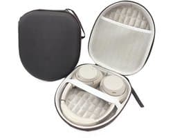 Headphone Bag, 23 x 19.5 cm, Compact Case Protection for Over-Ear Headphones and Accessories, Universal Transport Box, Protective Case in Black