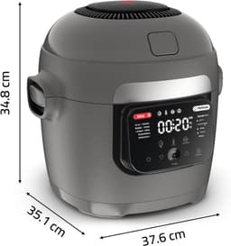 Aurixi® Multicooker - Multicookers - Grijs - ‎38cm x 36cm x 35cm — thumbnail 2