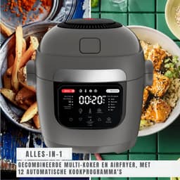 Aurixi® Multicooker - Multicookers - Grijs - ‎38cm x 36cm x 35cm — thumbnail 3