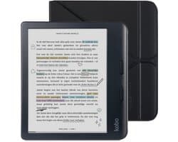 Kobo Libra Colour E-reader Zwart + Kobo SleepCover Hoes Zwart Bundel - 7 inch kleurenscherm - 32GB - Luisterboeken