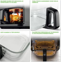 5.8 Quart Air Fryer met 8 Voorgeprogrammeerde Kookstanden en Transparante Frituurmand — thumbnail 4