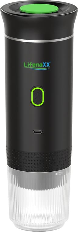 Lifenaxx Espresso to go - Draagbare Espresso Machine - Oplaadbaar via USB-C - Voor Capsules & Gemalen Koffie — thumbnail 1
