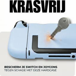Xainy – Blauwe hard case geschikt voor Nintendo Switch 2 | Switch-games accessoires | beschermhoesje / cover hoes voor de Nintendo Switch consoles & joy con | excl. screen protector — thumbnail 3