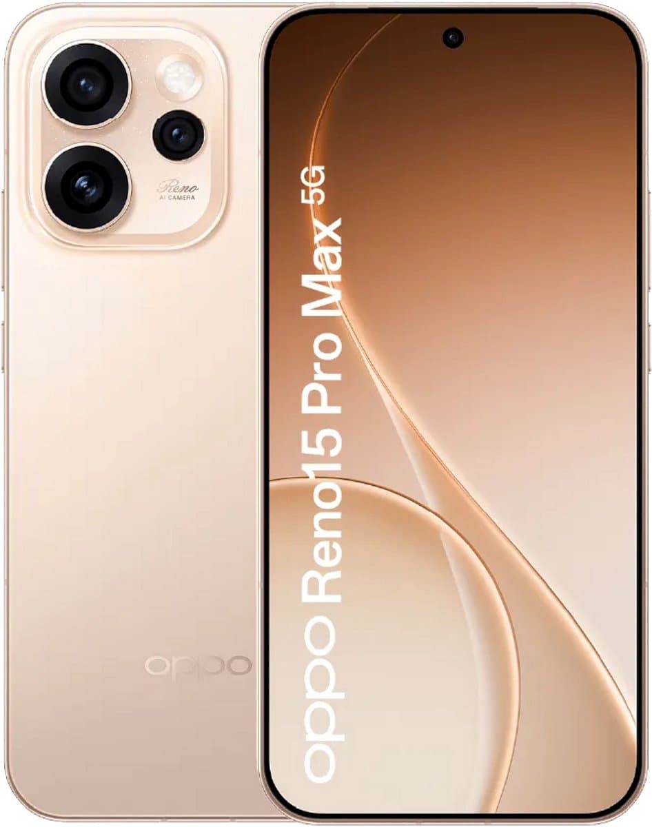OPPO Reno15 Pro Max 5G 12GB/512GB Goud (Aura Gold) Dual SIM — afbeelding 1