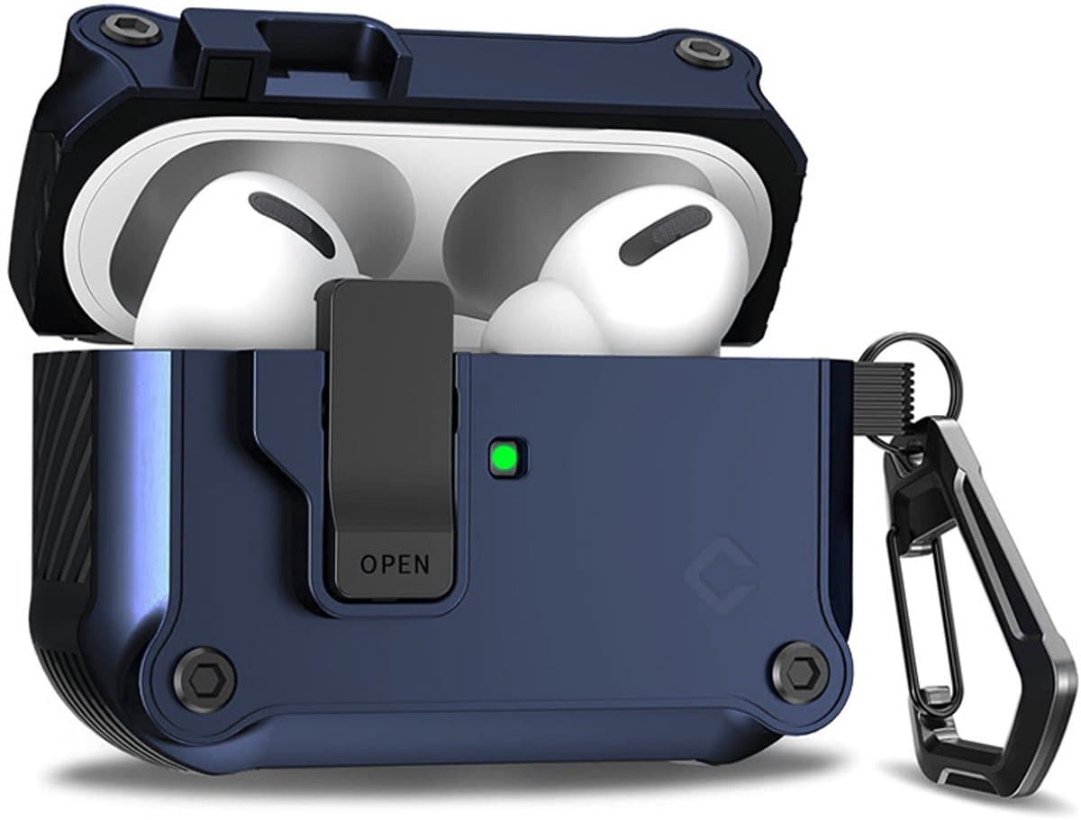 Coverzs TPU & PC Rugged case geschikt voor AirPods Pro / Pro 2 - Beschermhoesje - Optimale bescherming - Hoogwaardige kwaliteit — afbeelding 1