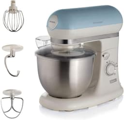 Ariete 1588/05 - Vintage keukenmachine - 5.5 liter - 3 accessoires - 2400 Watt - 7 snelheden - Blauw — thumbnail 1