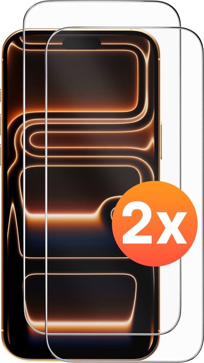 Screenprotector - 2 stuks - Geschikt voor iPhone 17 Pro Max Tempered Glass - Extra Sterk – beschermglas screen protector — afbeelding 1