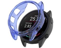 Stravo Soft Case Sport Hoesje voor Garmin Forerunner 165 – TPU Materiaal Bescherming – TPU Case Protectie en Beschermhoes voor Garmin Smartwatches (Blauw)