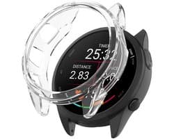 Stravo Soft Case Sport Hoesje voor Garmin Forerunner 165 – TPU Materiaal Bescherming – TPU Case Protectie en Beschermhoes voor Garmin Smartwatches (Transparent)