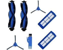 7 x Onderdelen - Accessoires Set - Geschikt voor Eufy 11S/15C/30C max/G30 robotstofzuiger(2 hoofdborstels, 2 zijborstels, 2 filters, 1 reinigingsborstel)