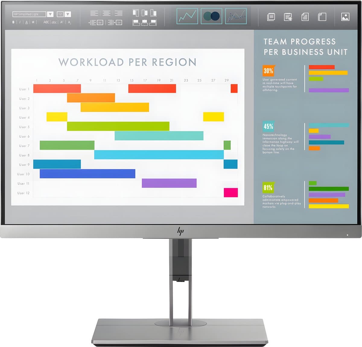 HP EliteDisplay E243i - WUXGA IPS Monitor - 24 inch — afbeelding 1