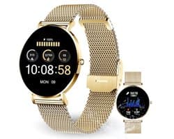 Dames Smartwatch 6,9 mm Plat met AMOLED-Display, Compatibel met iOS & Android, Fitness Tracker, Waterdicht en Hartslagmonitor