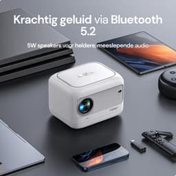 Yaber L1 Mini Beamer – Ultra Compact – Elektrische Focus – Wi-Fi 6 & Bluetooth 5.2 – 1080P Ondersteuning – Tot 150 Inch – Voor Presentaties & Thuisbioscoop – LED Projector — thumbnail 4