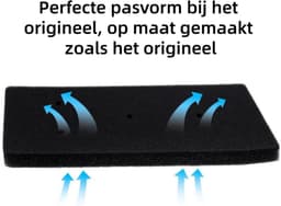 2 x Filterdroger - droger - Geschik voor Bauknecht Privileg Whirlpool Filters HX 481010716911 HMMR10440 -Spons filter- Herbruikbaar（21.8x10.9x1.27CM） — thumbnail 4