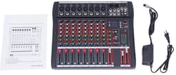 Paco Goederen® - Professionele stereogeluidsmixer - Mengtafel - 8 kanaals mengpaneel- Bluetooth USB-opname - USB digitale audiomixer — thumbnail 3