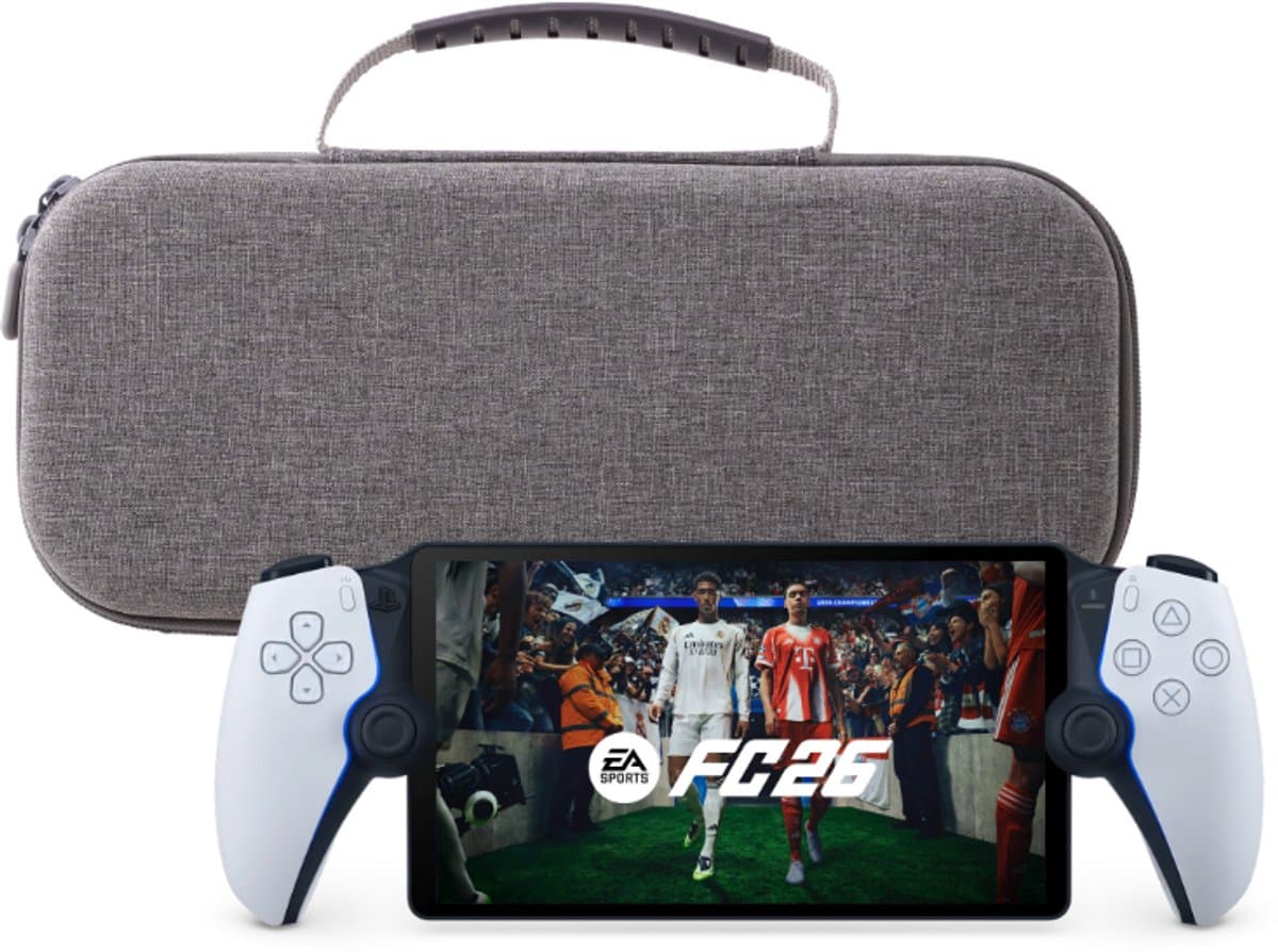 K&G Luxe Case Geschikt voor Playstation Portal / PS5 - Hard Case - Beschermhoes - Grijs — afbeelding 1