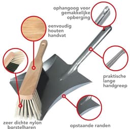 Metaal Stoffer en Blik - Efficiënt Schoonmaken voor Huis en Werkplaats — thumbnail 3