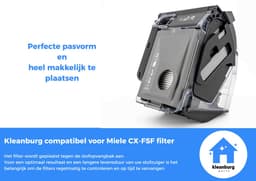 Kleanburg® 2 delig Filter geschikt voor Miele Boost CX1 – CX-FSF Fijnstoffilter – Wasbaar & Herbruikbaar – Geschikt voor alle Boost CX1 modellen — thumbnail 4