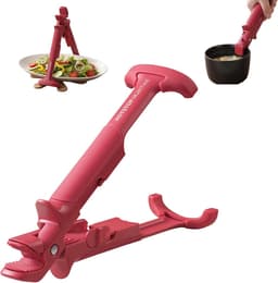 Airfryer-tang, 2-in-1 siliconen tang voor heteluchtfriteuse, verwarmingsplaatgripper met antislipgreep, ideaal voor hete kommen, borden en pannen — thumbnail 1