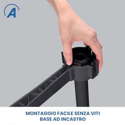 Stille Staande Ventilator met Afstandsbediening - 40 cm Oscillerend met 5 Vleugels en Instelbare Timer — thumbnail 4