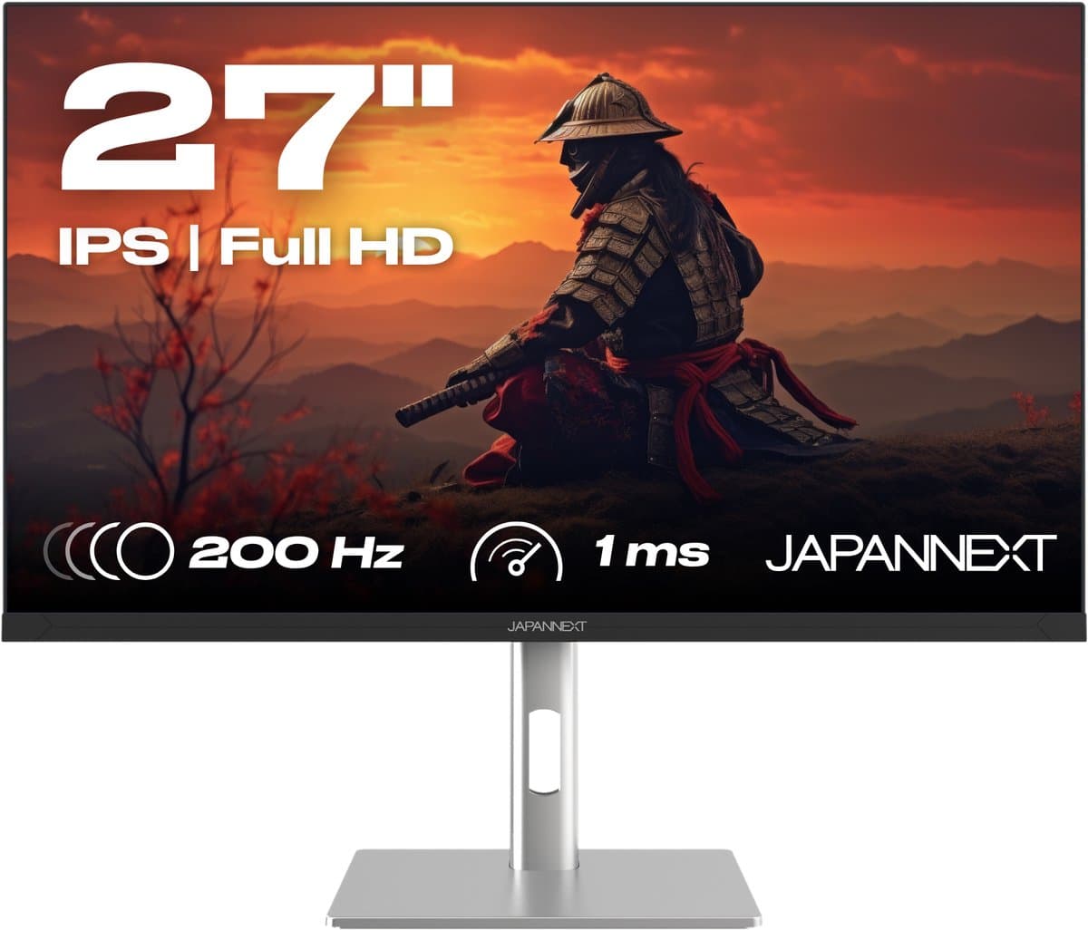 JAPANNEXT Gaming Monitor 27" IPS Full HD (1920x1080) 200Hz 0.5ms | JN-I270FHD200F-HSP — afbeelding 1