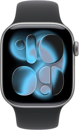 Apple Watch 11 - Wifi - 42mm - Space Grey Aluminium Case with Black Sport Band - S/M — thumbnail 2
