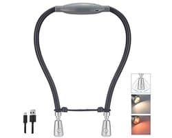 Flexibele LED Leeslamp voor Bed met Dimmer en Oplaadbare Accu