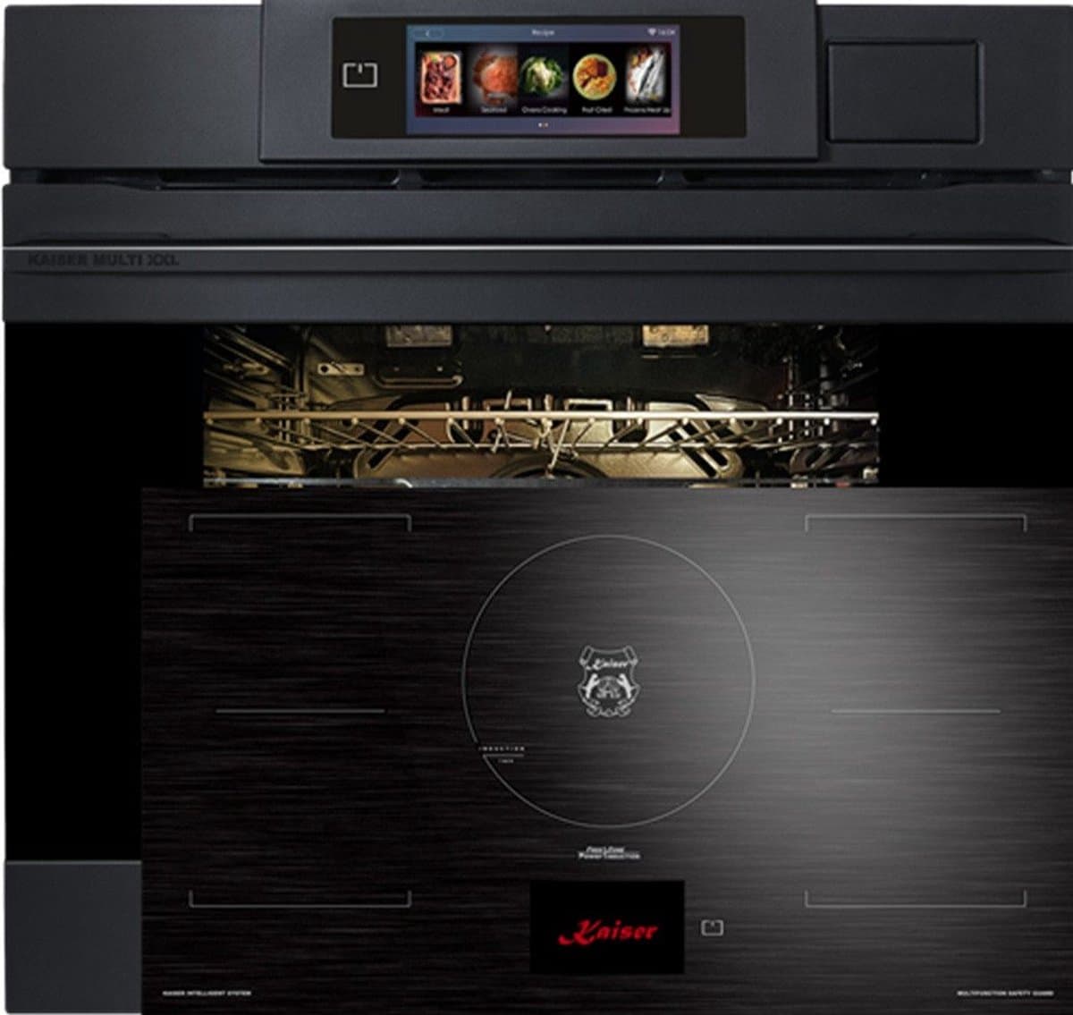 Inbouwoven - KAISER - EH 6341 - XXL Multi 37, multifunctionele - elektrische - stoomoven met stoomreiniging - 60 cm + KCT 9140 FI inductiekookplaat - 90 cm - FREE ZONE met 2 FLEX inductiezones - TFT display — afbeelding 1