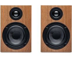 Pro-Ject Speaker Box 5E Boekenplank speakers - HiFi geluidskwaliteit – Compact ontwerp – Duurzaam MDF – Walnoot