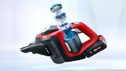 Bosch - Unlimited 8 - ProAnimal - BCS8214ANM - Steelstofzuiger - Zwart/Rood — thumbnail 2